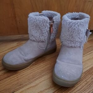 Nine West Cozy Girl's Pink Fur-Lined Boots